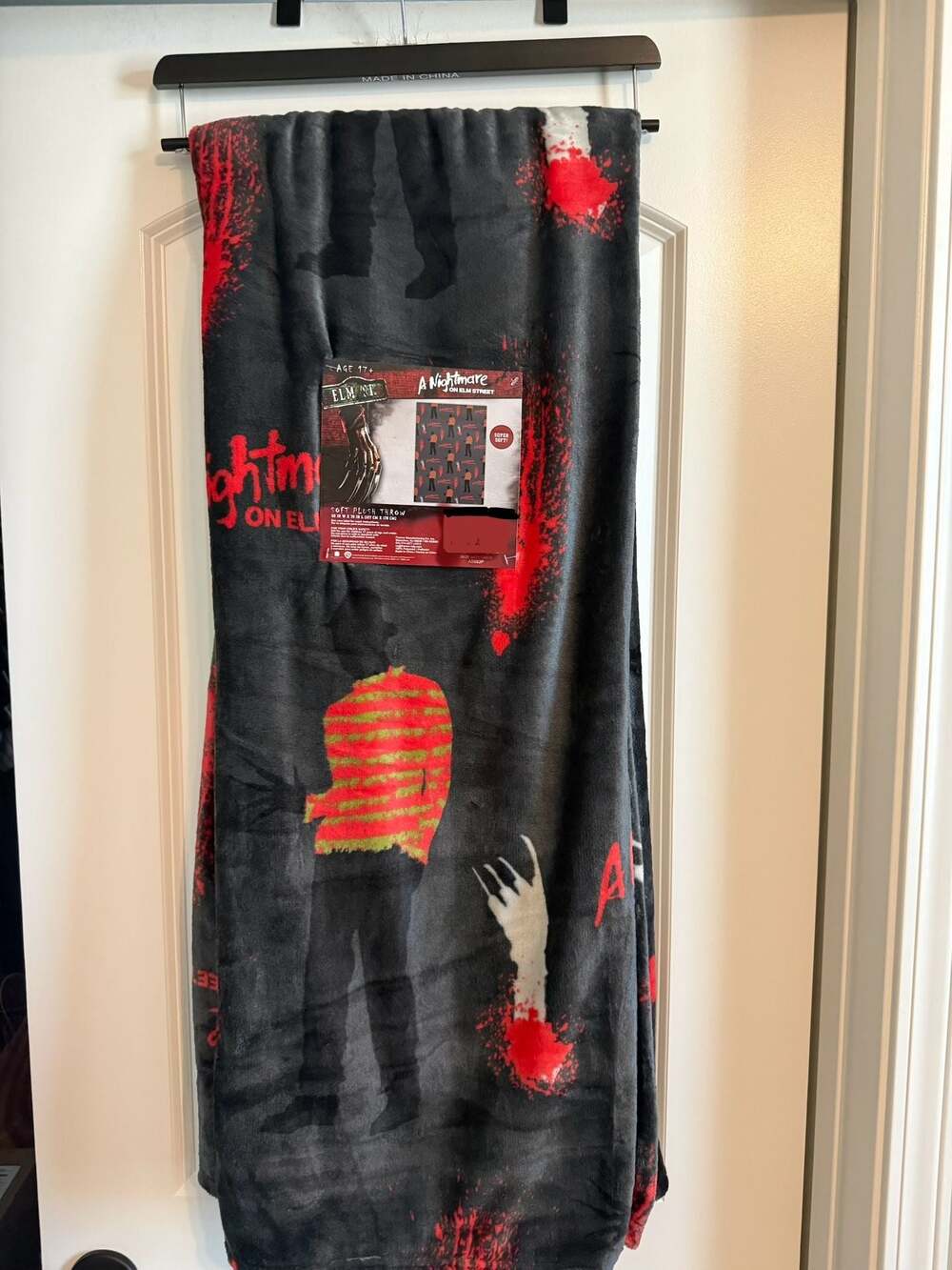 A Nightmare on Elm Street Freddy Krueger Soft Plush Throw Blanket